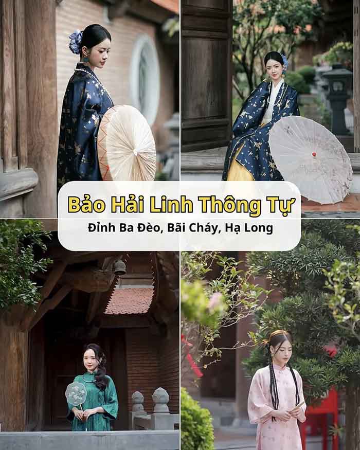 điểm chụp áo dài Tết đẹp ở Hạ Long - Bảo Hải Linh Thông Tự
