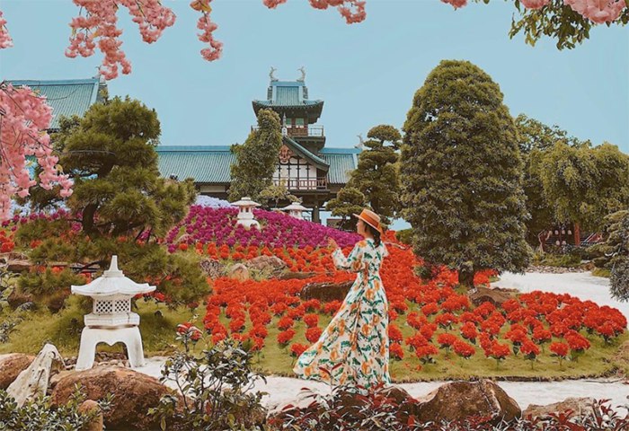 Những điểm chụp áo dài Tết đẹp ở Hạ Long - Check in tại vườn Nhật Bản