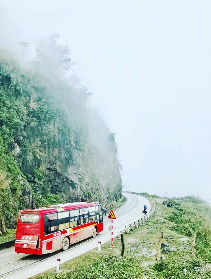 du lịch Hòa Bình tháng 3 - xe khách