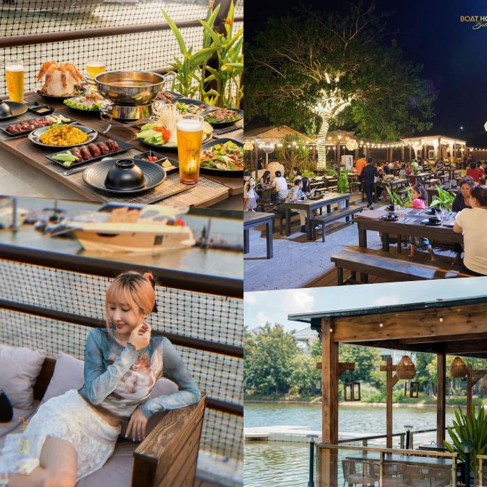 nhà hàng view sông Sài Gòn Boat House Bistro