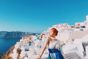 Đẹp ngỡ ngàng hòn đảo thiên đường Santorini -  Hy Lạp