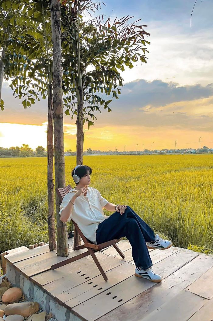 quán cafe view ruộng lúa ở Huế tiệm cafe Tụi Mình 