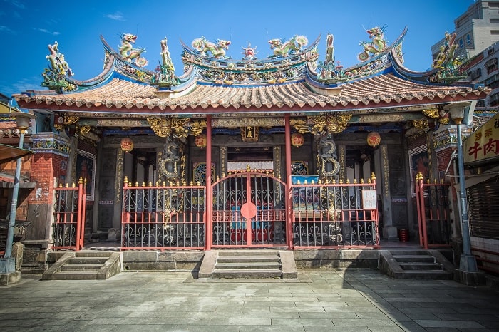 Đền Tamsui Qinsghui là điểm tham quan ở cảng biển Tam Sui