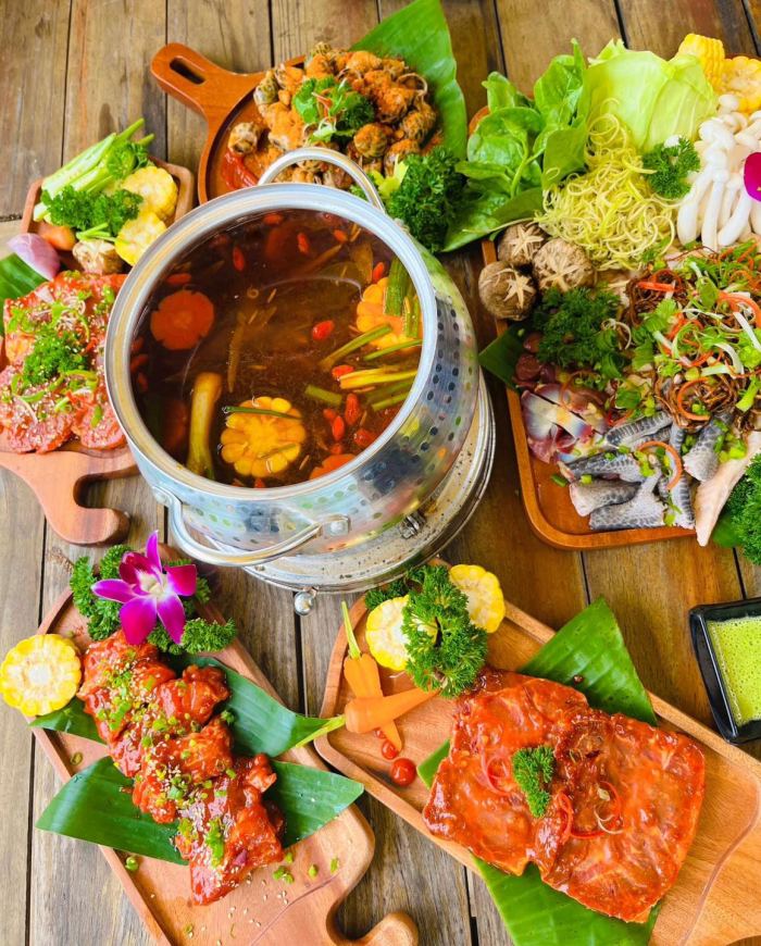 quán cafe view ruộng lúa ở Huế Dốc Hồng Garden