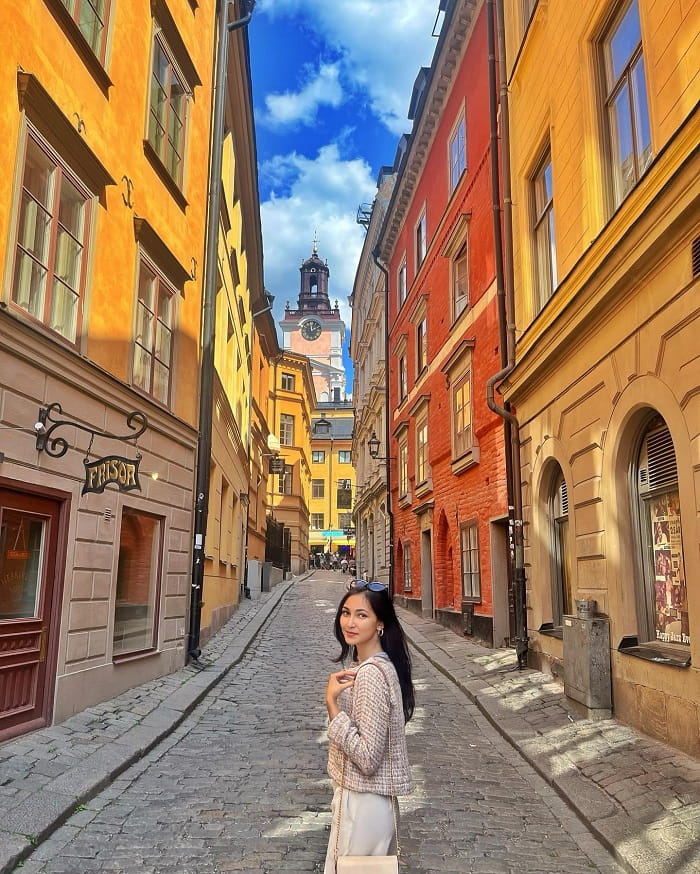 Phố cổ Gamla Stan là điểm check in đẹp ở Thụy Điển