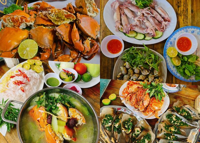  quán hải sản ngon ở Cửa Việt Quảng Trị Nhà hàng Chân Cầu 