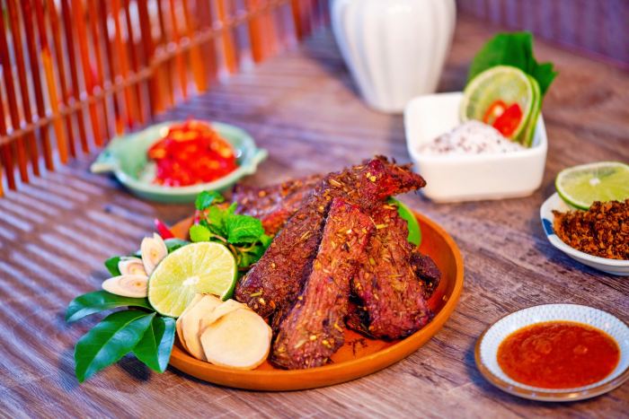 Ẩm thực Krông Pa Gia Lai bò một nắng