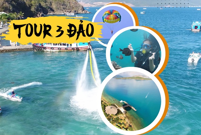 bến tàu du lịch Nha Trang - Tour 3 đảo Nha Trang DELUXE