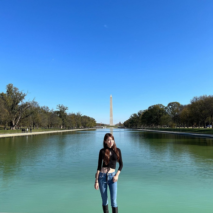 Check in đài tưởng niệm Washington Mỹ