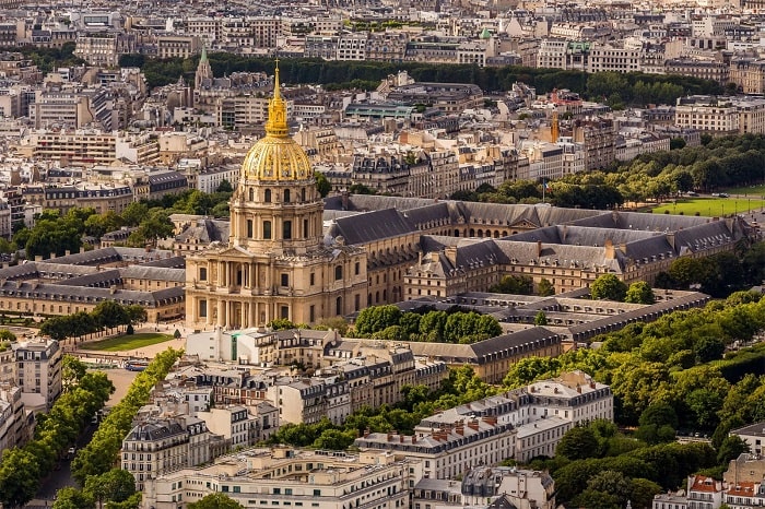 Vẻ đẹp của điện Invalides Pháp