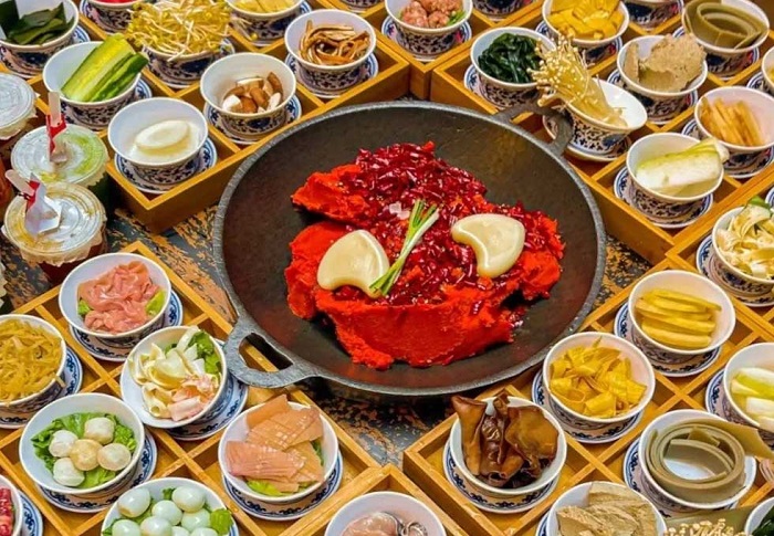 Lẩu Trùng Khánh Trung Quốc và đồ ăn kèm