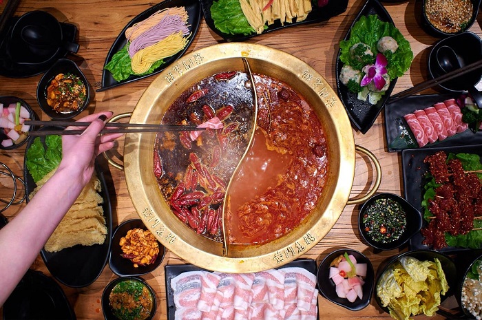 Lẩu Trùng Khánh Trung Quốc có hai ngăn