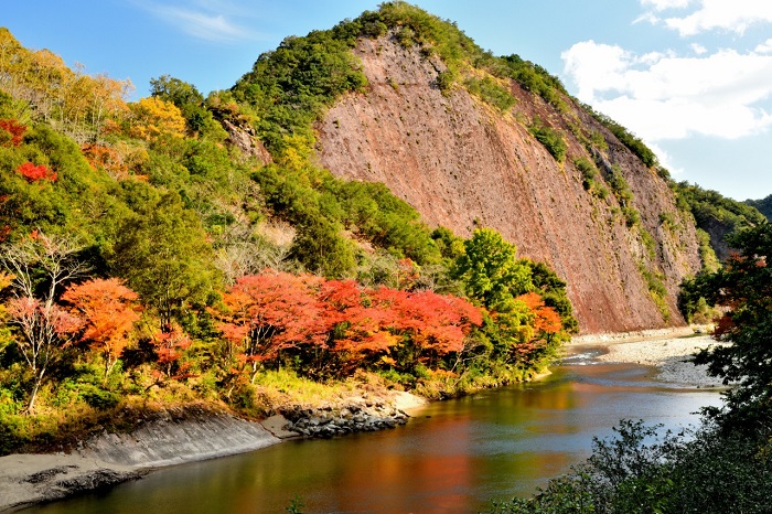 ngắm lá đỏ ở Wakayama -Ichimai-iwa