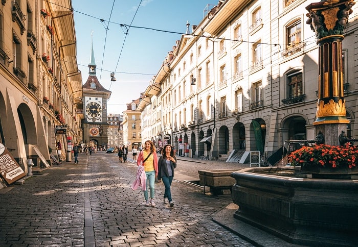 Vẻ đẹp phố cổ Bern Thụy Sĩ