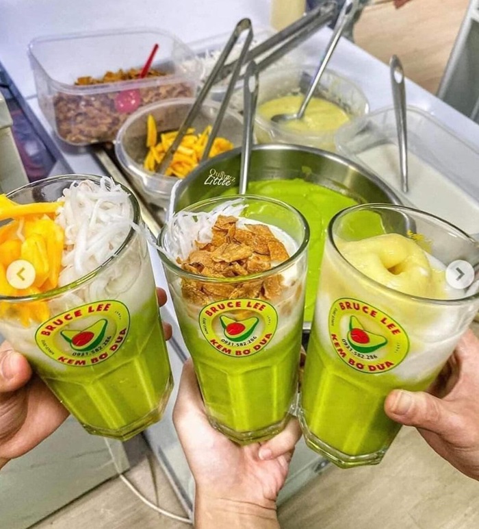 quán kem ngon ở Hải Phòng - Kem Bơ Dừa Bruce Lee 