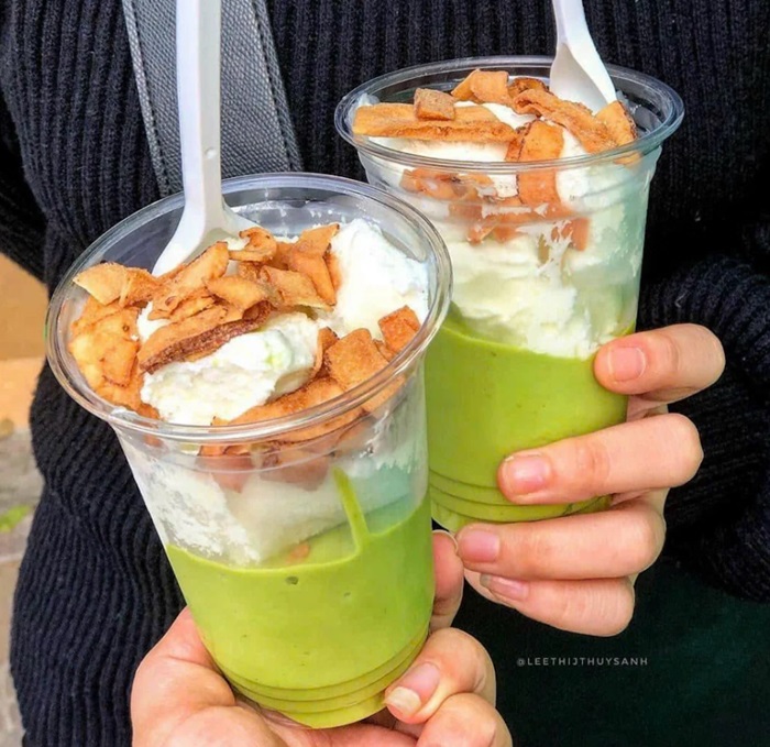 quán kem ngon ở Hải Phòng - Kem bơ dừa , dừa dầm TÍN RÙA