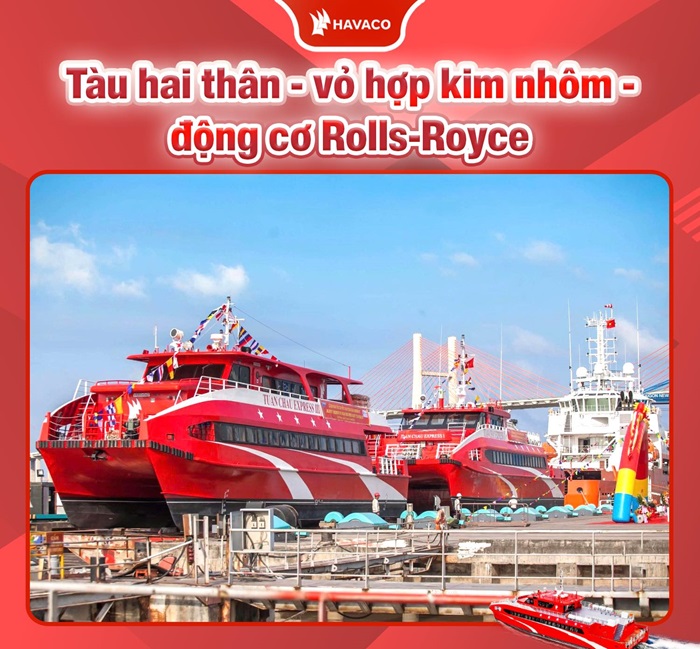 tàu cao tốc ra Cô Tô - tàu 2 thân