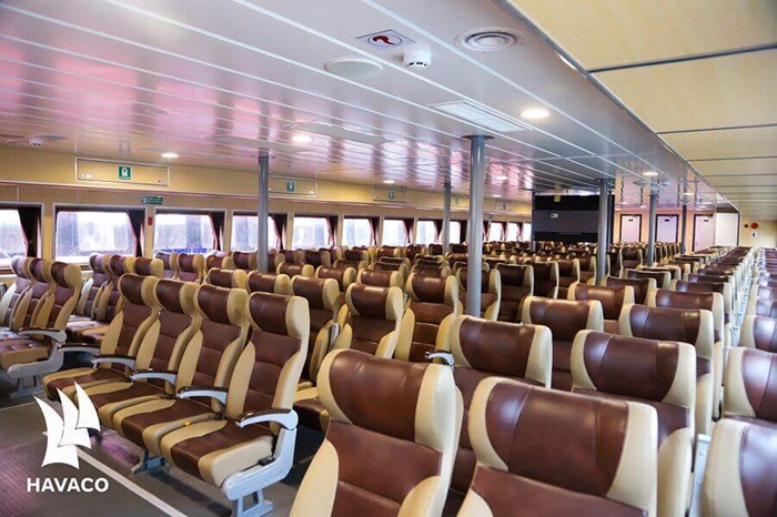 tàu cao tốc ra Cô Tô - tiện nghi