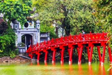 Cầu Thê Húc Hà Nội - 'dải lụa đỏ' ghi dấu bao nét đẹp văn hoá của Thủ đô