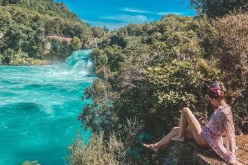Có 1 New Zealand đẹp hùng vĩ như vậy tại thác Huka!