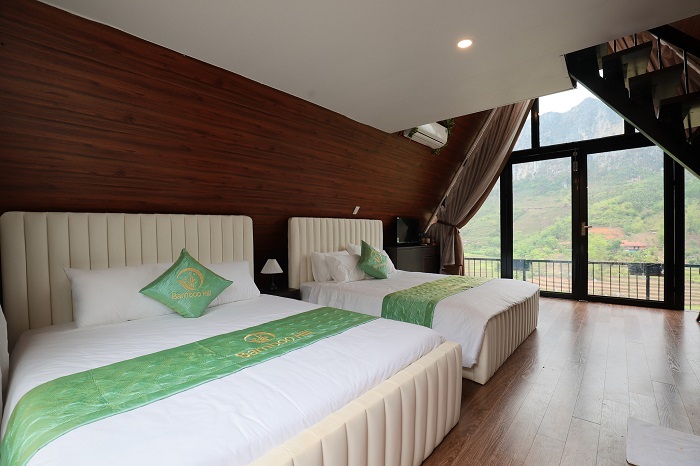 Bamboo Hill Resort Lạng Sơn có phòng nghỉ view núi tuyệt đẹp