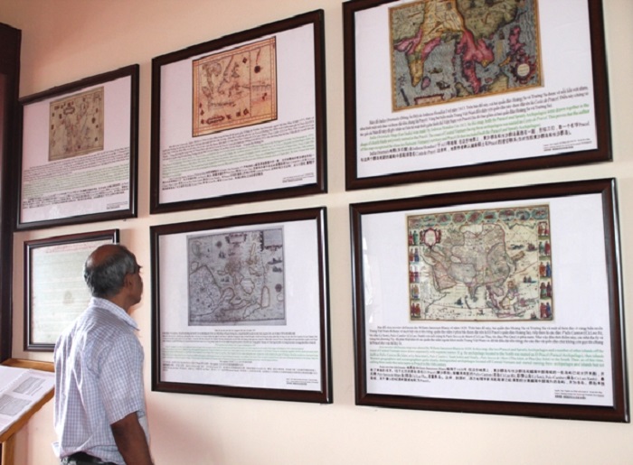 Các hiện vật ở bảo tàng hải đội Hoàng Sa kiêm quản Bắc Hải