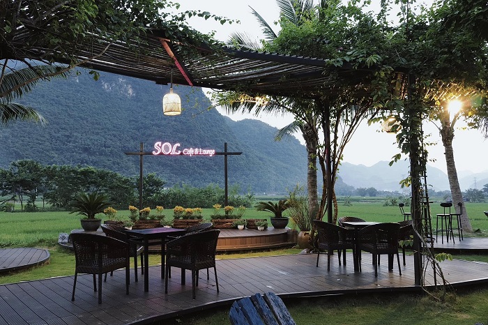 Sol Cafe & Lounge là quán cà phê đẹp ở Mai Châu mang lại trải nghiệm thi vị cho du khách