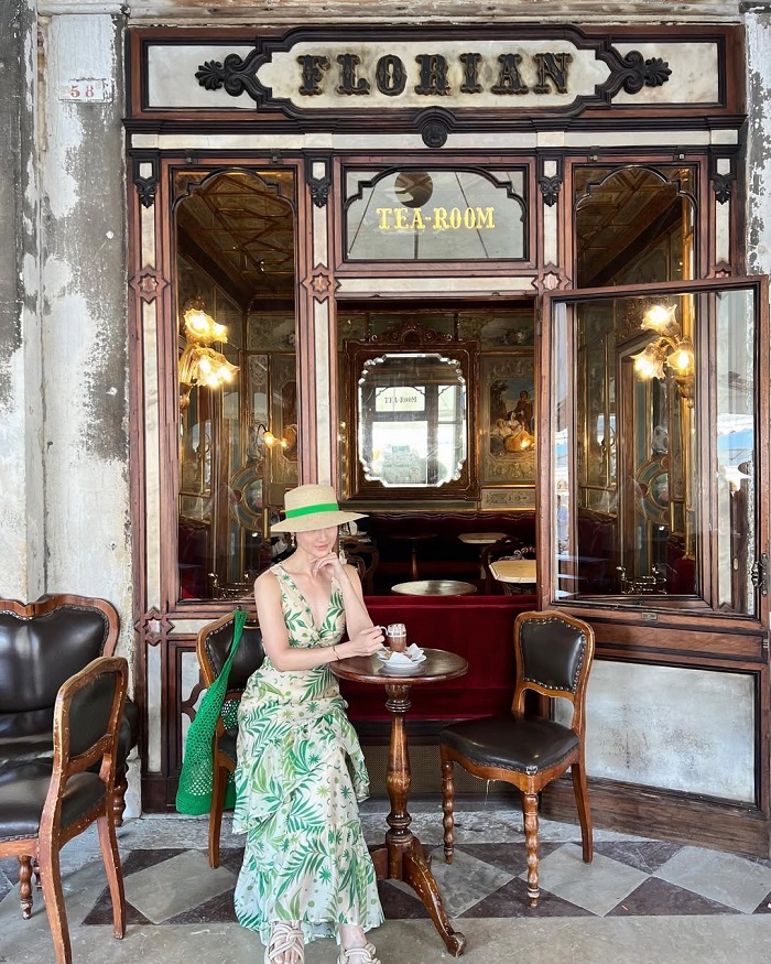 Caffè Florian là quán cà phê lâu đời nhất châu Âu nằm ở Ý