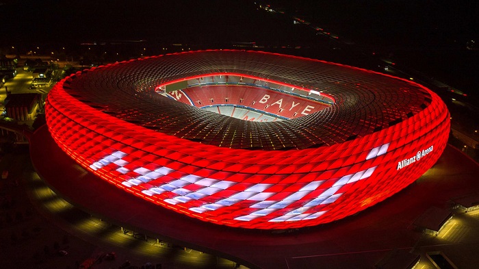 Vẻ đẹp của sân vận động Allianz Arena Đức