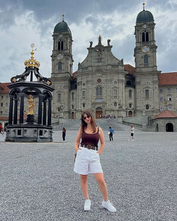 Check in tu viện Einsiedeln Thụy Sĩ