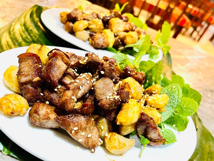 Nhà hàng Tràng An 89 nổi tiếng các món ăn chế biến từ thịt dê - Ảnh: Fanpage Nhà hàng Tràng An 89