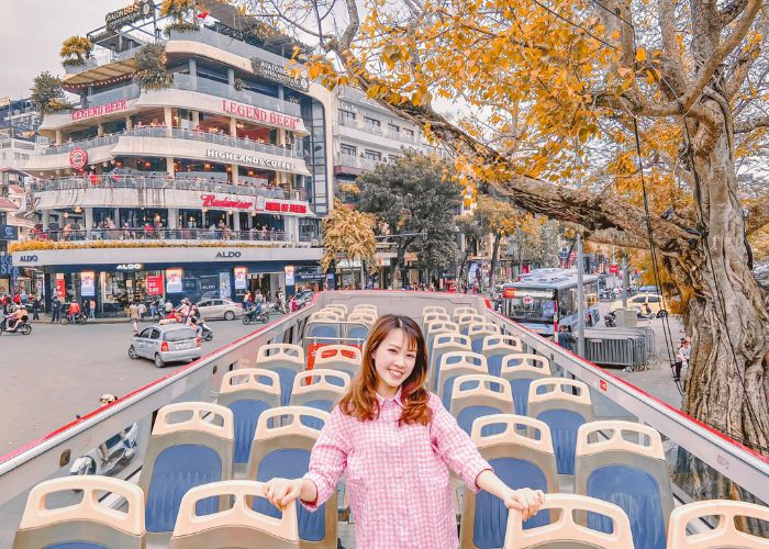 Kinh nghiệm đi du lịch xe bus 2 tầng Hà Nội vào mùa thu