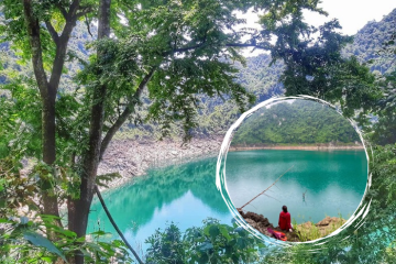 Hồ Mắt Rồng Hòa Bình Phú Thọ – viên ngọc trong veo ‘trốn’ giữa núi rừng 