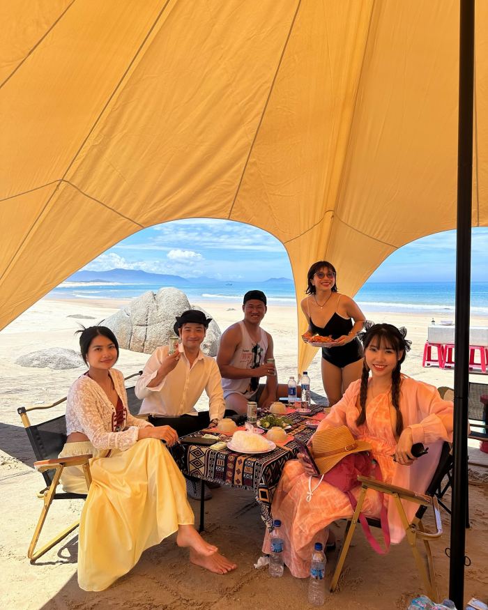 trải nghiệm ở biển Đề Gi Gia Lai