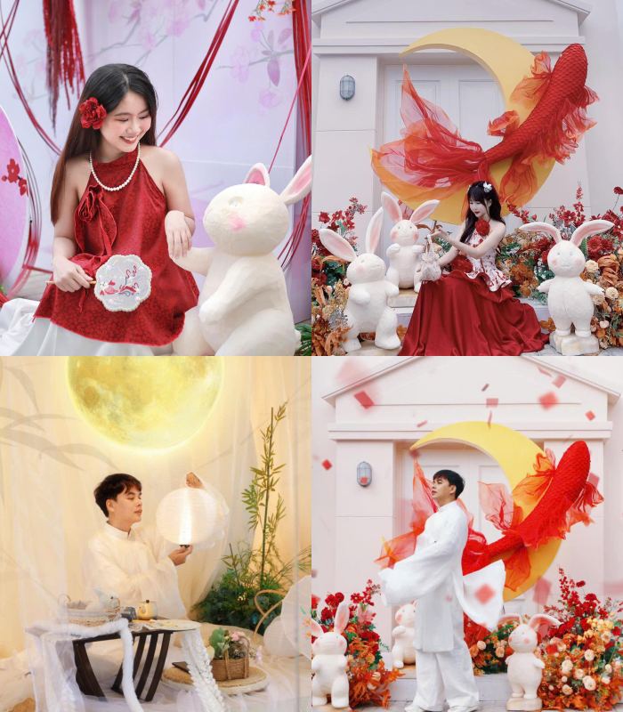 quán cafe decor trung thu ở Đà Nẵng M Coffee