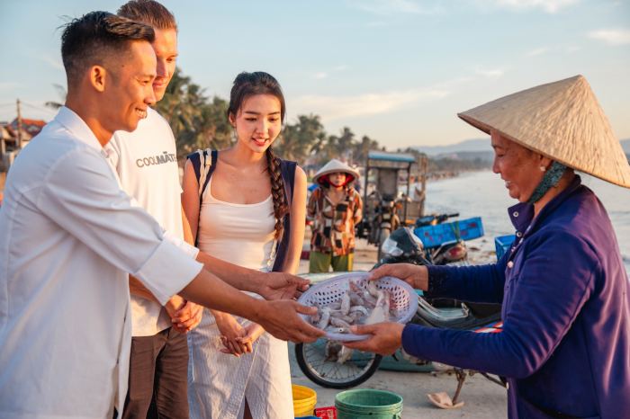 du lịch biển Dốc Lết Khánh Hòa chợ cá