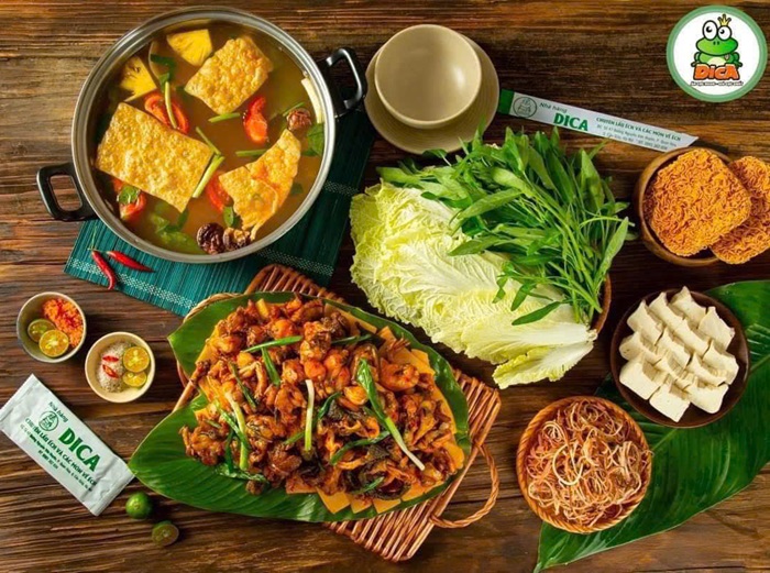 quán lẩu ếch ngon Hà Nội - Lẩu ếch DICA