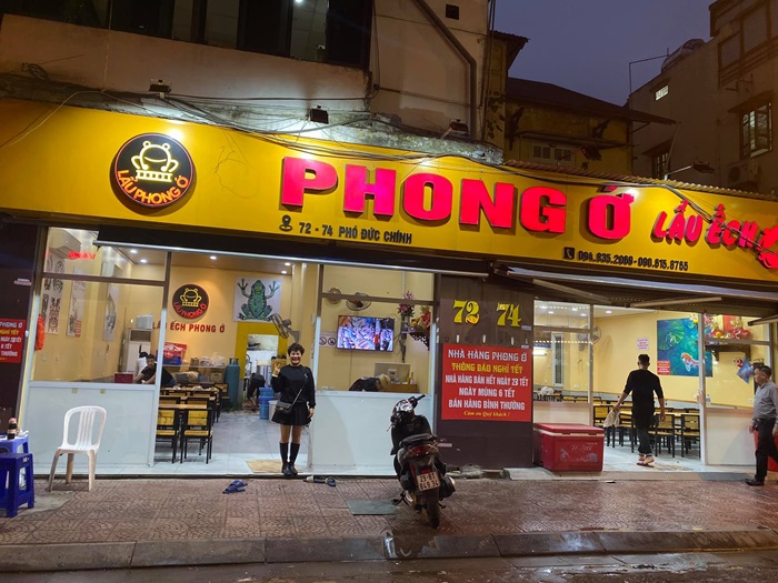 quán lẩu ếch ngon Hà Nội - Lẩu ếch Phong Ớ