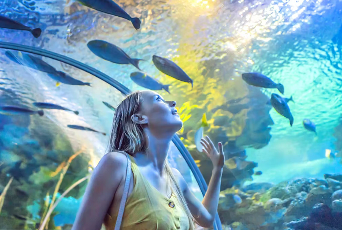 Dubai Aquarium & Underwater Zoo tham quan