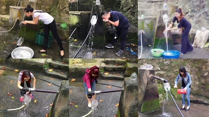 đền Cô Chín Suối Rồng - nước suối Rồng