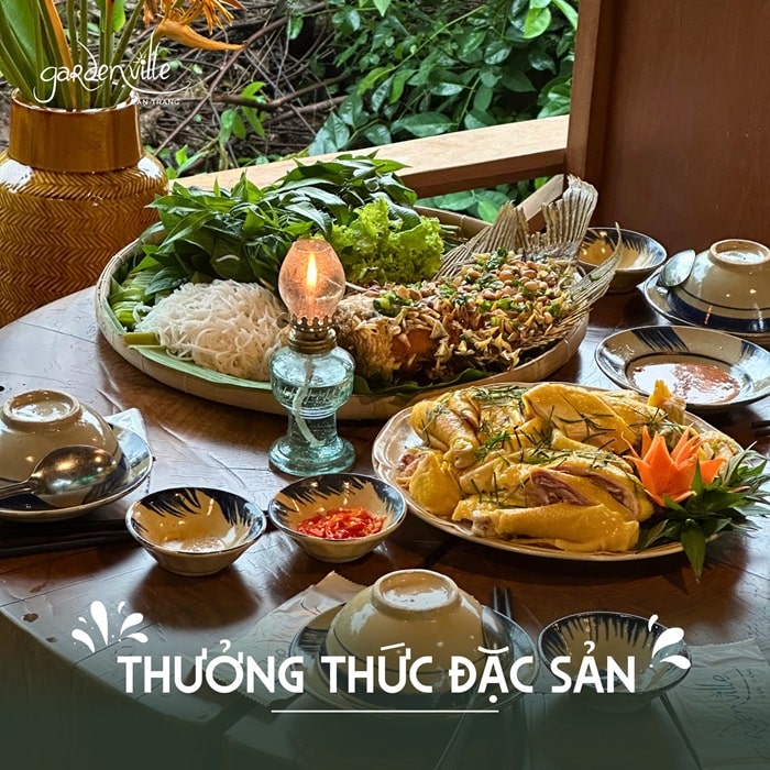 khu du lịch của Vân Trang - thưởng thức đặc sản