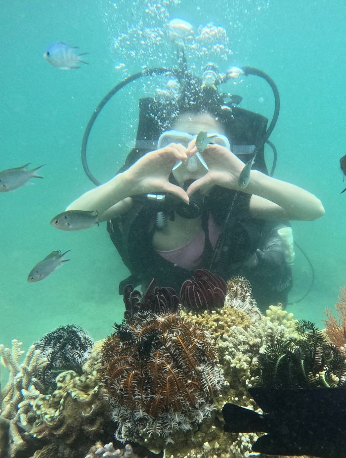 lặn biển ở Mini Beach Hòn Miễu Nha Trang