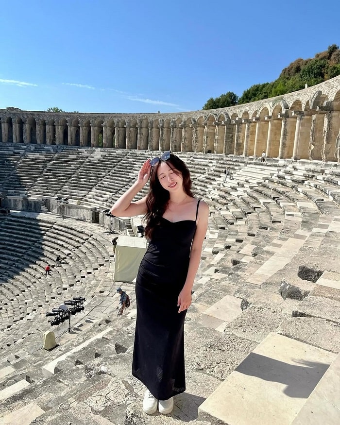 Check in nhà hát La Mã Aspendos Thổ Nhĩ Kỳ