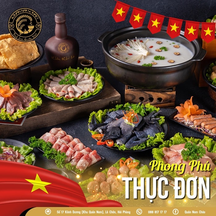 quán ăn ngon ở Quận Lê Chân Hải Phòng - Quán Nam Cháo