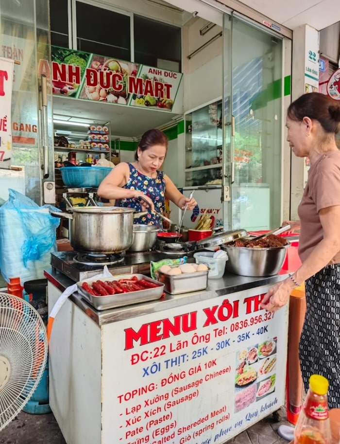 quán xôi ngon ở Hải Phòng - Xôi thịt Lãn Ông