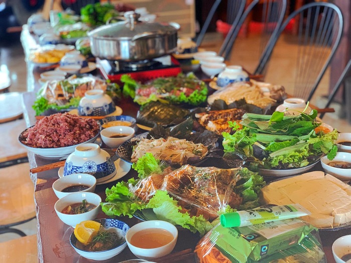 SIM Farmstay Hà Giang phục vụ nhiều món ngon đặc sản