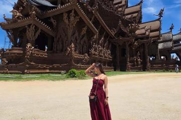 Đền Prasat Sut Ja-Tum Thái Lan - Kiệt tác gỗ khổng lồ giữa lòng Pattaya!