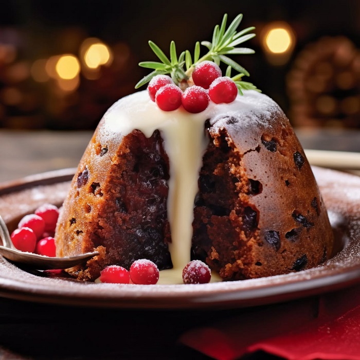 Bánh pudding là món bánh Giáng Sinh truyền thống có nguồn gốc từ Anh