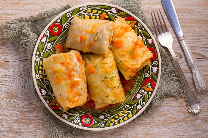 Bắp cải cuộn thịt là món ăn Giáng sinh ở Nga 