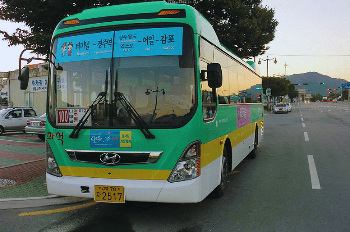cách đi từ Busan đến Gyeongju - xe buýt